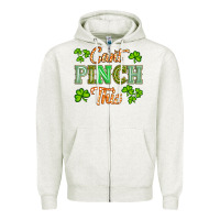 Oatmeal Heather saint patricks cant pınch this Zipper Hoodie - Artiststas