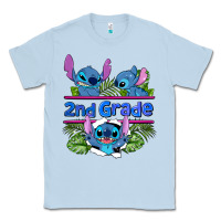 Dusty Blue preview flower stitch 2nd grade Classic Tee - AdoDesignShop