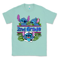 Seafoam preview flower stitch 2nd grade Classic Tee - AdoDesignShop