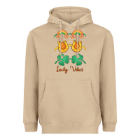 Mushroom lucky vibes st. patrick's day Heavyweight Hoodie - MaliasSmallBusiness