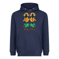 Navy lucky vibes st. patrick's day Heavyweight Hoodie - MaliasSmallBusiness
