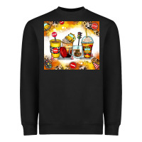 Black bus driver coffee cups Heavyweight Sweatshirt - Zillion Design Studio