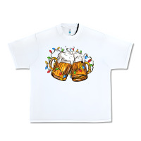 White beer with christmas lights Urban Heavy Tee - FaDigitalArtStudio