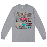 Heather Grey i am proud of all that i am Long Sleeve Tee - Artiststas