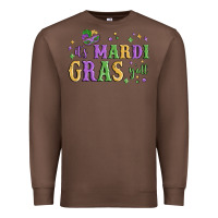 Chestnut it's mardi gras y'all Premium Sweatshirt - MaliasSmallBusiness