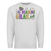 Dove Grey it's mardi gras y'all Premium Sweatshirt - MaliasSmallBusiness