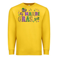 Lemon it's mardi gras y'all Premium Sweatshirt - MaliasSmallBusiness