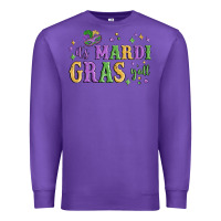 Purple it's mardi gras y'all Premium Sweatshirt - MaliasSmallBusiness