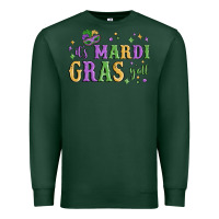 Sports Green it's mardi gras y'all Premium Sweatshirt - MaliasSmallBusiness