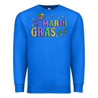 True Royal it's mardi gras y'all Premium Sweatshirt - MaliasSmallBusiness