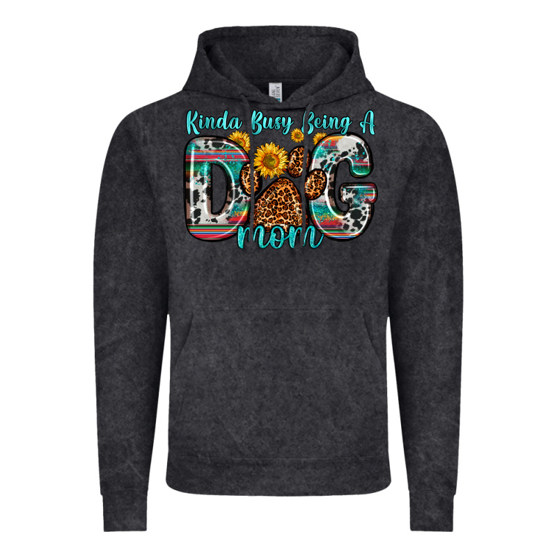 Kinda Busy Being A Dog Mom Vintage Hoodie by Zillion Design Studio | Teevron