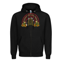 Black rainbow tree Zipper Hoodie - AdoDesignShop