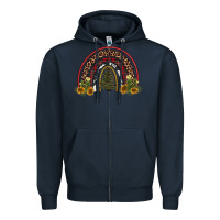 Navy rainbow tree Zipper Hoodie - AdoDesignShop
