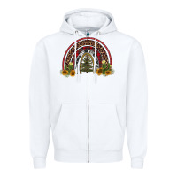 White rainbow tree Zipper Hoodie - AdoDesignShop