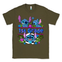 Army Green preview flower stitch 1st grade Classic Tee - AdoDesignShop