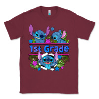 Burgundy preview flower stitch 1st grade Classic Tee - AdoDesignShop