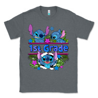 Charcoal Heather preview flower stitch 1st grade Classic Tee - AdoDesignShop