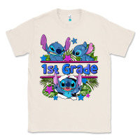 Natural preview flower stitch 1st grade Classic Tee - AdoDesignShop