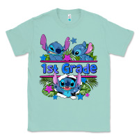 Seafoam preview flower stitch 1st grade Classic Tee - AdoDesignShop
