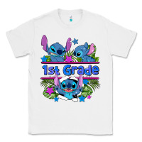 White preview flower stitch 1st grade Classic Tee - AdoDesignShop