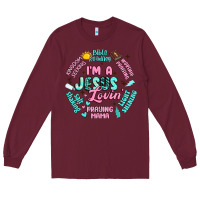 Burgundy i'm a jesus lovin' Long Sleeve Tee - Artiststas