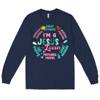 Navy i'm a jesus lovin' Long Sleeve Tee - Artiststas