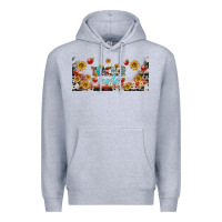 Heather Grey teacher mode libbey glass Premium Hoodie - BundleAndBundleShop