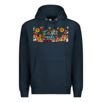 Navy teacher mode libbey glass Premium Hoodie - BundleAndBundleShop