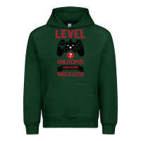 Forest Green Kids Level 7 Unlocked Awesome Since 2013 Urban Hoodie - Bettercallsaul
