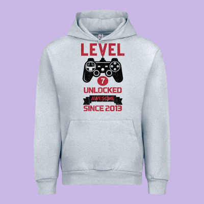 Kids Level 7 Unlocked Awesome Since 2013 Urban Hoodie Designed By Bettercallsaul