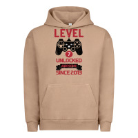 Pigment Burro Kids Level 7 Unlocked Awesome Since 2013 Urban Hoodie - Bettercallsaul