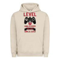 Pigment French Oak Kids Level 7 Unlocked Awesome Since 2013 Urban Hoodie - Bettercallsaul
