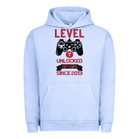 Pigment Grape Ice Kids Level 7 Unlocked Awesome Since 2013 Urban Hoodie - Bettercallsaul