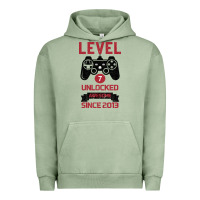 Pigment Oil Green Kids Level 7 Unlocked Awesome Since 2013 Urban Hoodie - Bettercallsaul