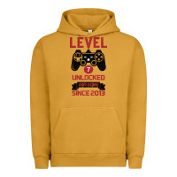 Pigment Peanut Butter Kids Level 7 Unlocked Awesome Since 2013 Urban Hoodie - Bettercallsaul