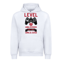 White Kids Level 7 Unlocked Awesome Since 2013 Urban Hoodie - Bettercallsaul