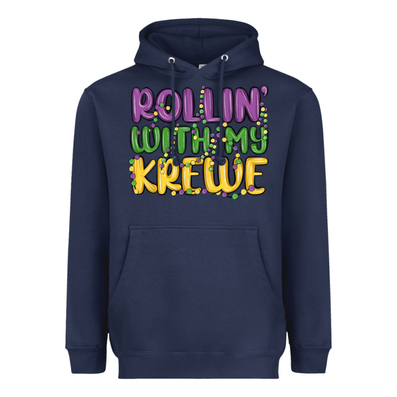 Rollin With My Krewe Heavyweight Hoodie by MaliasSmallBusiness | Teevron