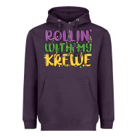 Plum rollin with my krewe Heavyweight Hoodie - MaliasSmallBusiness