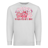 Dove Grey happy valentine's day Premium Sweatshirt - MaliasSmallBusiness
