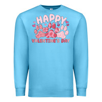 Ocean Blue happy valentine's day Premium Sweatshirt - MaliasSmallBusiness