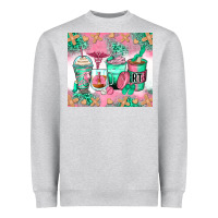 Heather Grey respiratory therapist coffee cups Heavyweight Sweatshirt - Zillion Design Studio