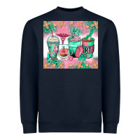 Navy respiratory therapist coffee cups Heavyweight Sweatshirt - Zillion Design Studio