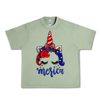 Oil Green 4th of July unicorn Urban Heavy Tee - Neo Western