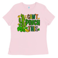 Bubblegum Pink cant pinch this with clovers Ladies Tee - AdoDesignShop