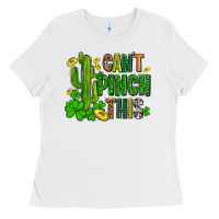 White cant pinch this with clovers Ladies Tee - AdoDesignShop