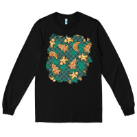 Black christmas gingerbread cookies patch Long Sleeve Tee - BundleAndBundleShop