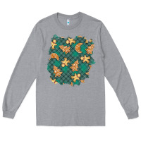 Christmas Gingerbread Cookies Patch Long Sleeve Tee | Teevron