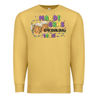 Antique Gold mardi gras drinking team Premium Sweatshirt - MaliasSmallBusiness