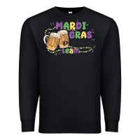 Black mardi gras drinking team Premium Sweatshirt - MaliasSmallBusiness