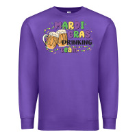 Purple mardi gras drinking team Premium Sweatshirt - MaliasSmallBusiness